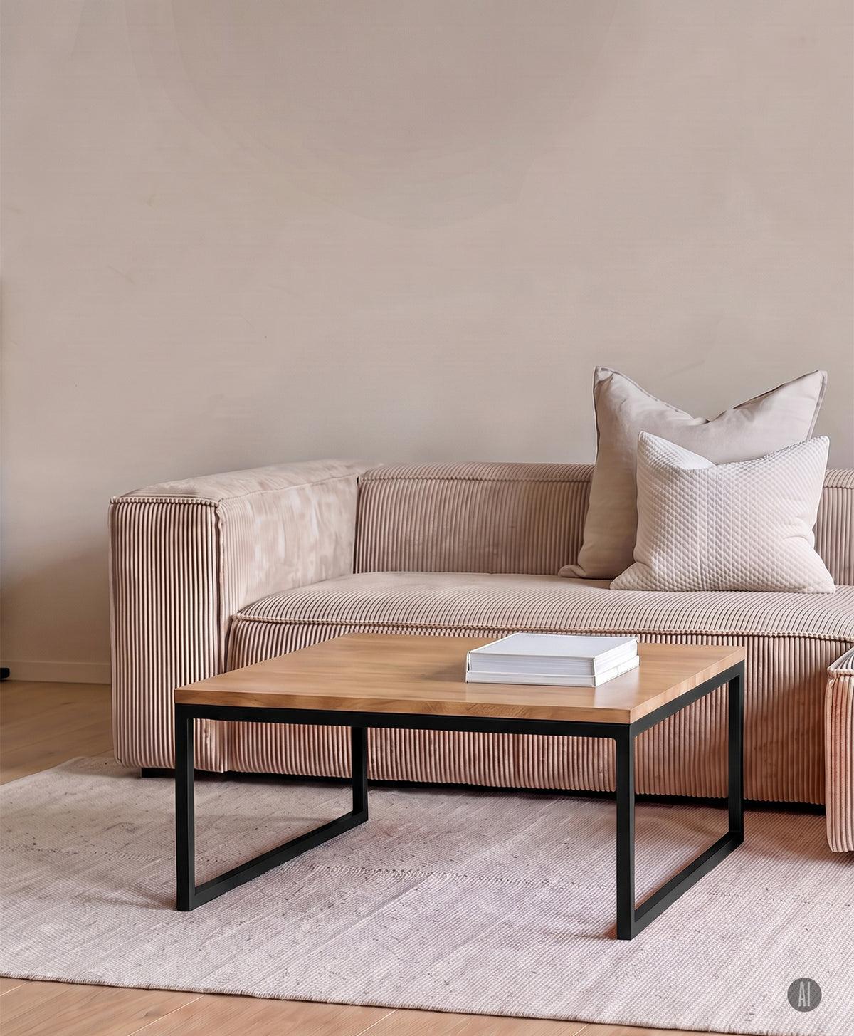 Couchtisch Holz & Metall TALON