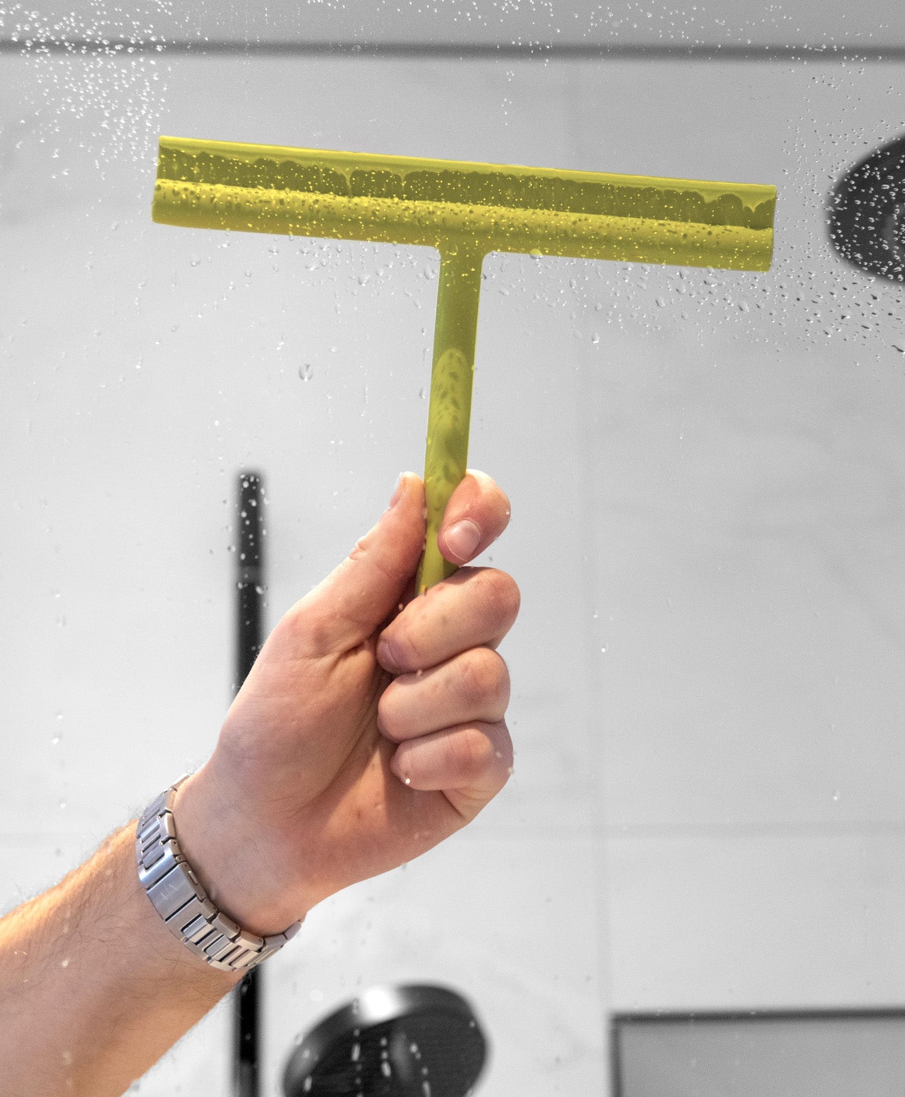 Abzieher aus Silikon für Bad und mehr von KAWENTSMANN in Gelb