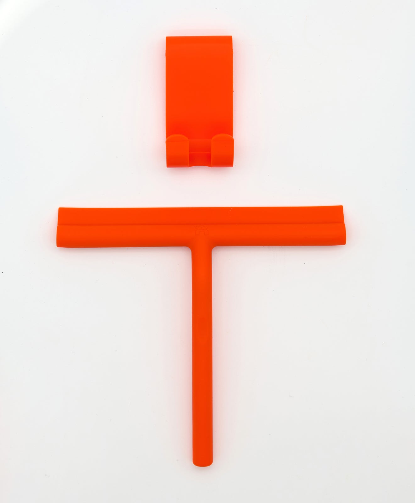 Abzieher aus Silikon für Bad und mehr von KAWENTSMANN in Orange