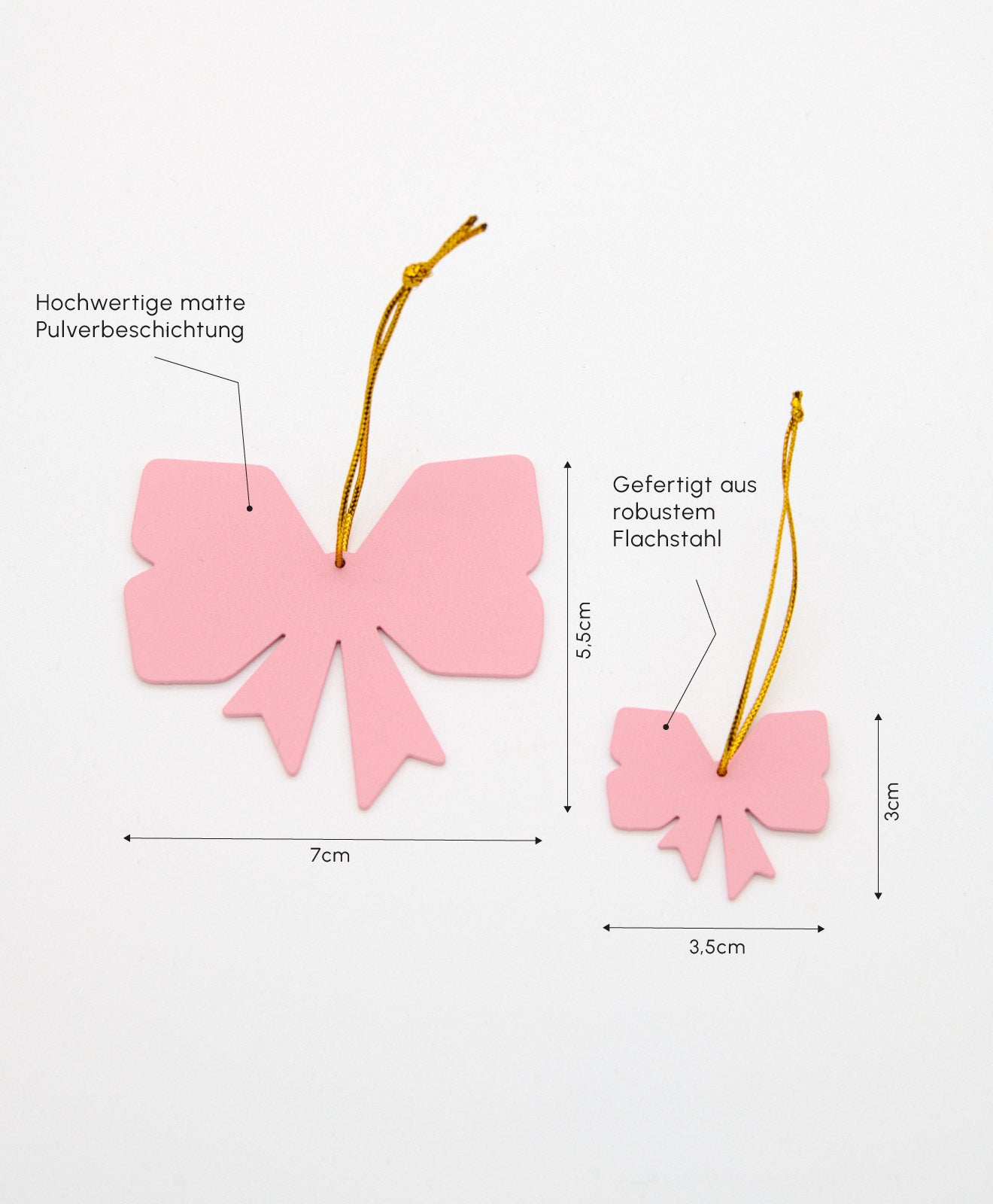 Weihnachtsbaumschmuck Schleife beide Größen