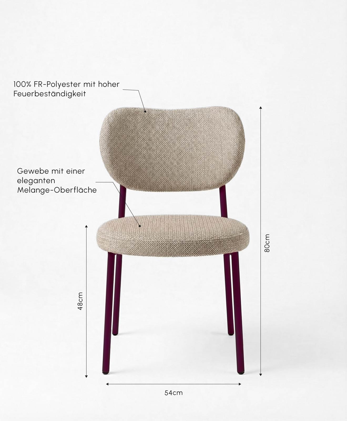 Gepolsterter Stuhl Cantarutti x Kawentsmann