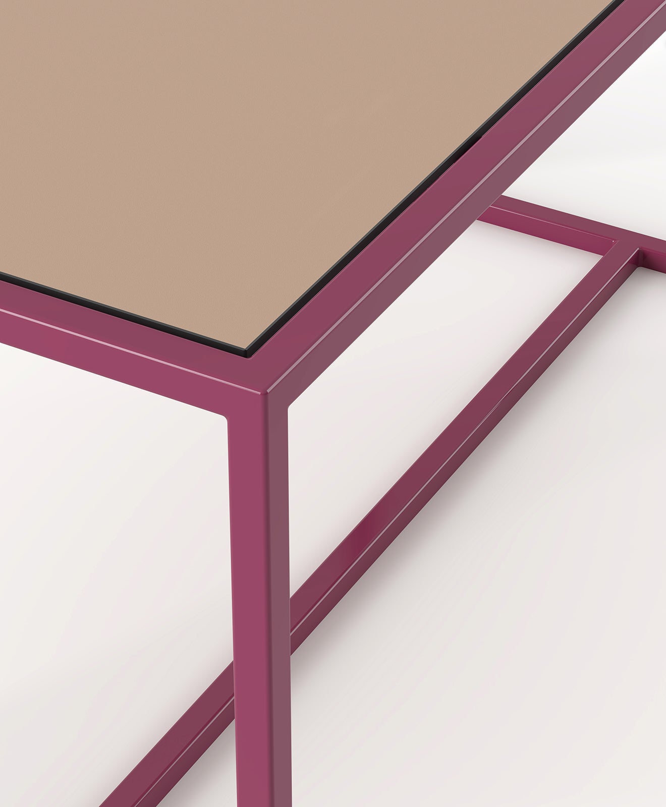 Outdoor Tisch TALON – HPL Tischplatte & Stahlgestell mit Mittelstrebe