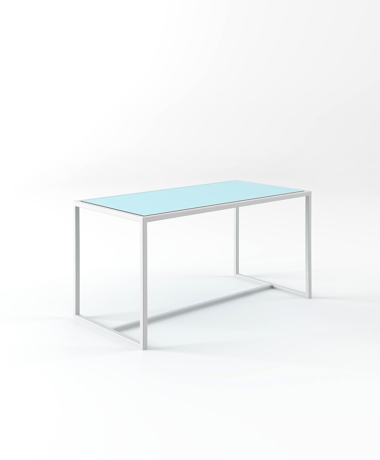 Outdoor Tisch TALON – HPL Tischplatte & Stahlgestell mit Mittelstrebe