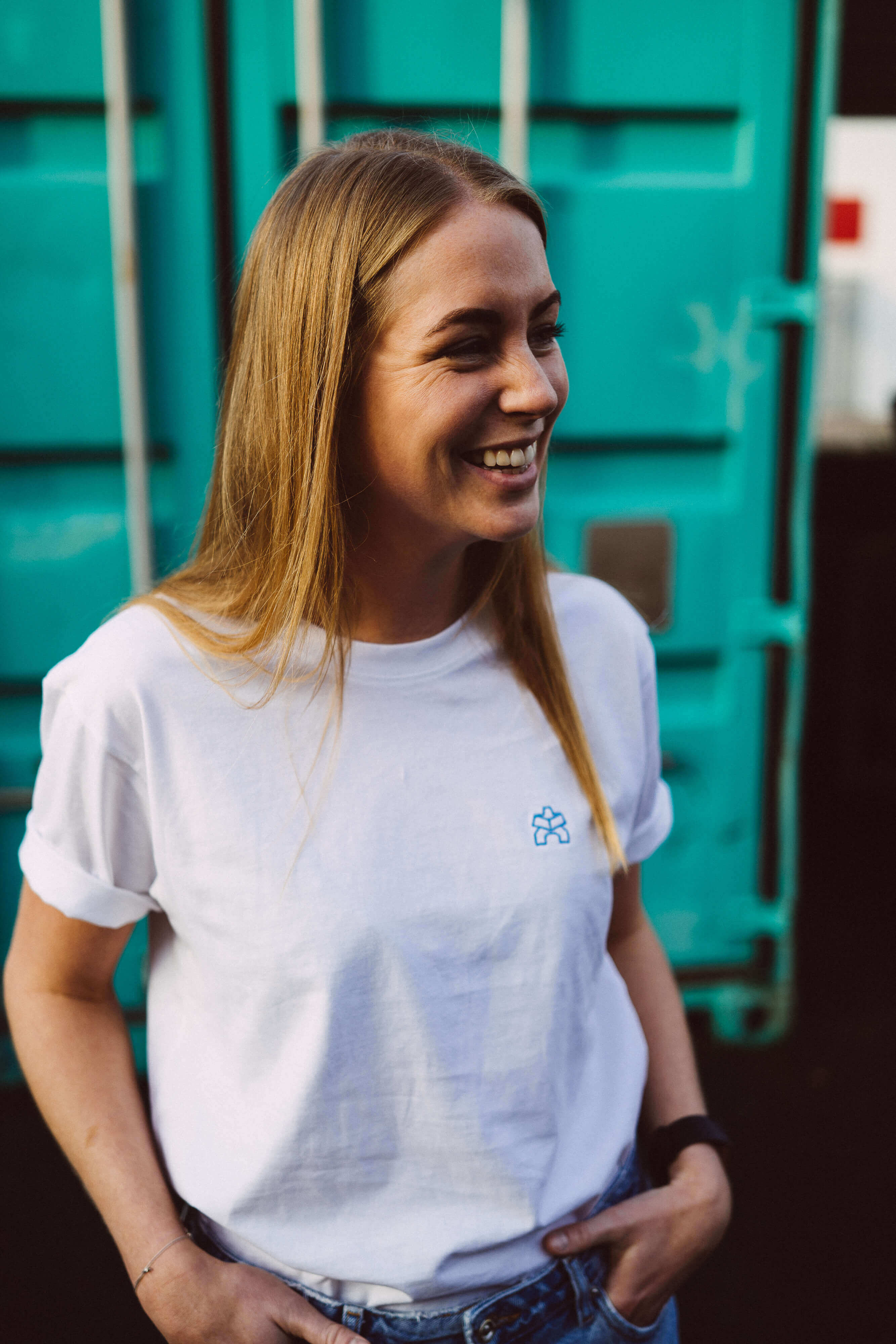 Kawentsmann T-Shirt weiß mit besticktem Logo