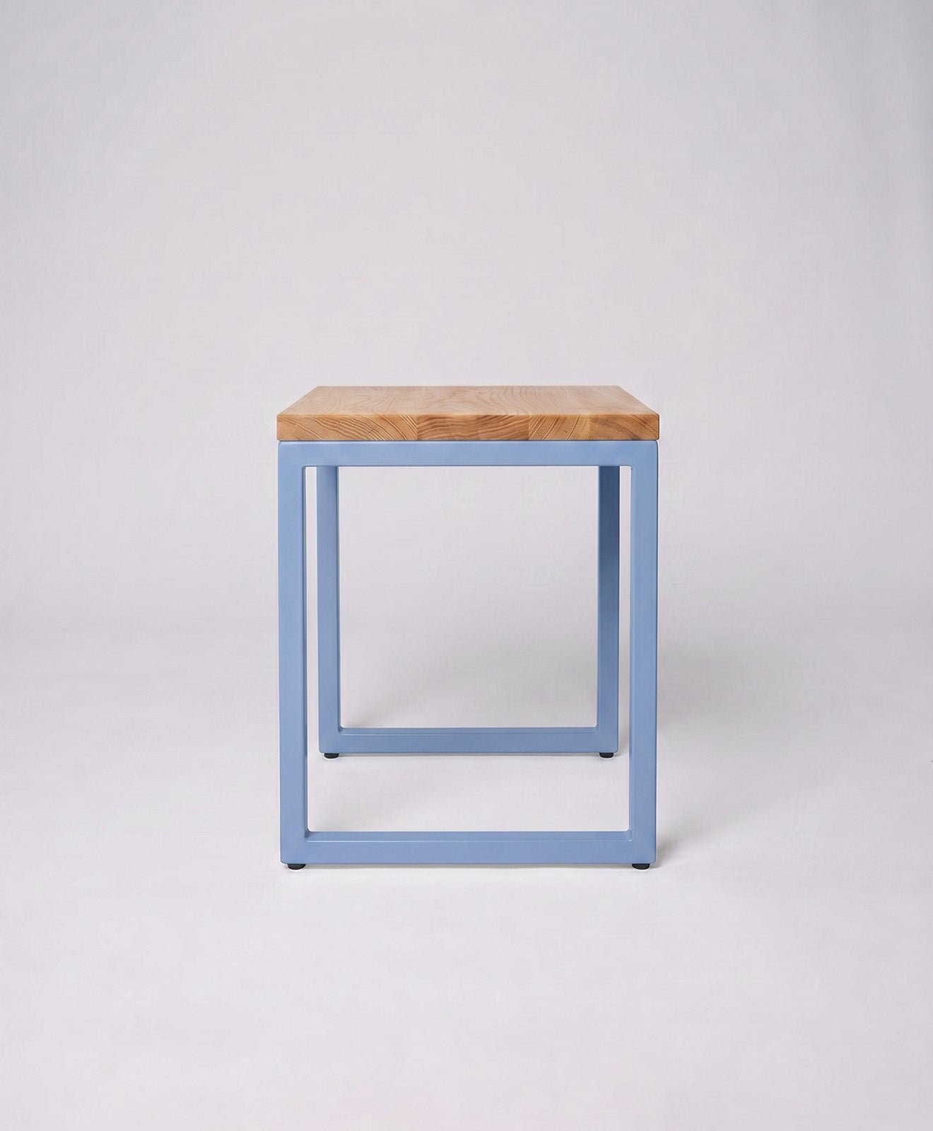 Hocker Holz Eiche & Metall TALON ohne Mittelstrebe von KAWENTSMANN