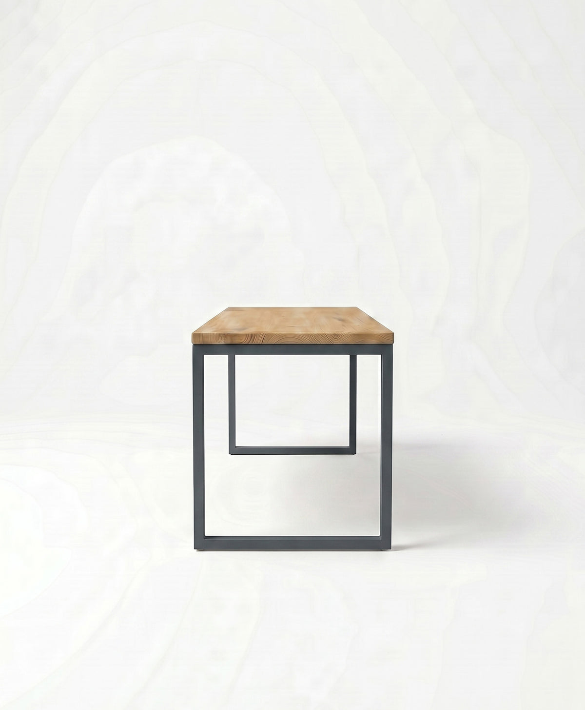 Sitzbank Holz & Stahlgestell ohne Mittelstrebe TALON