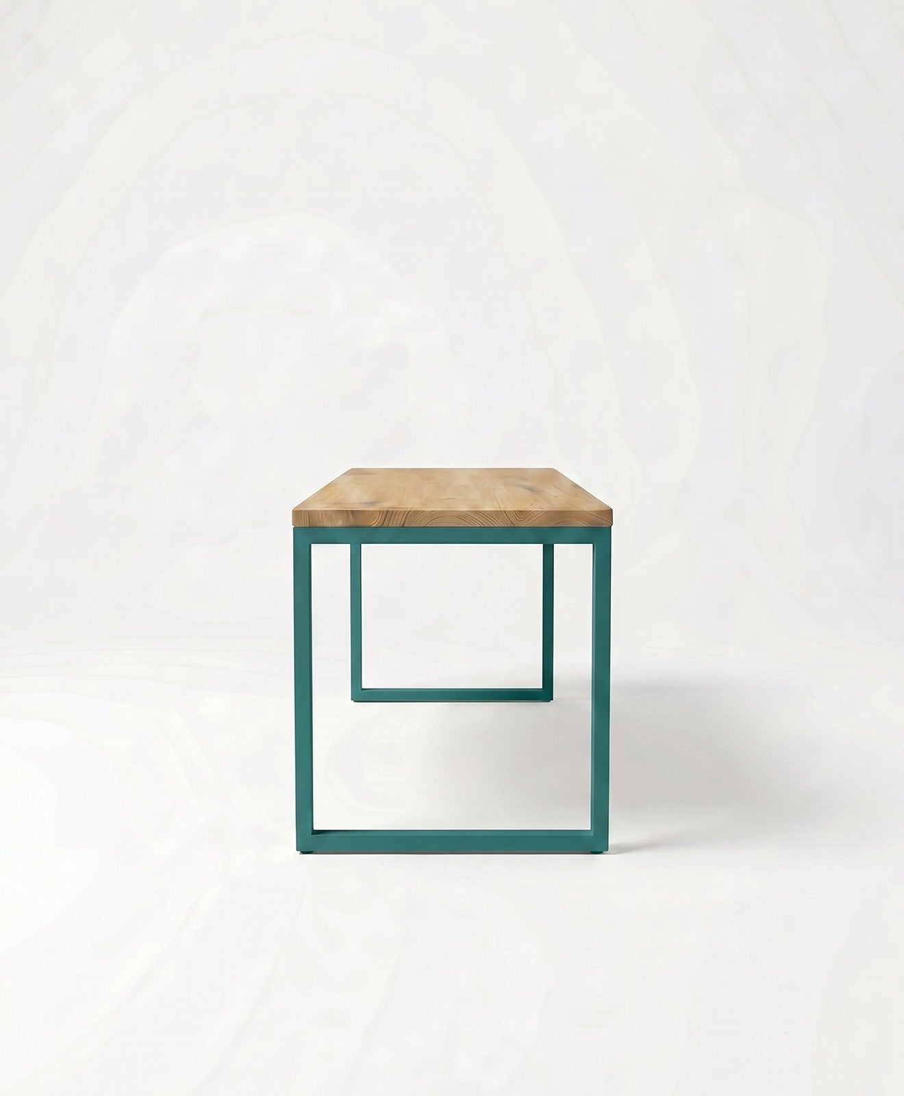 Sitzbank aus Holz & Stahl TALON ohne Mittelstrebe von KAWENTSMANN