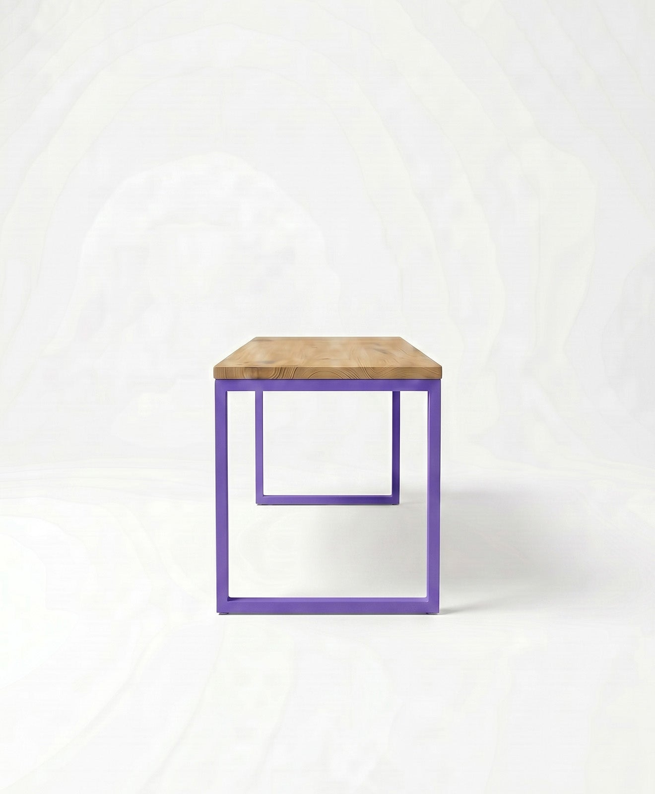 Sitzbank aus Holz & Stahl TALON ohne Mittelstrebe von KAWENTSMANN