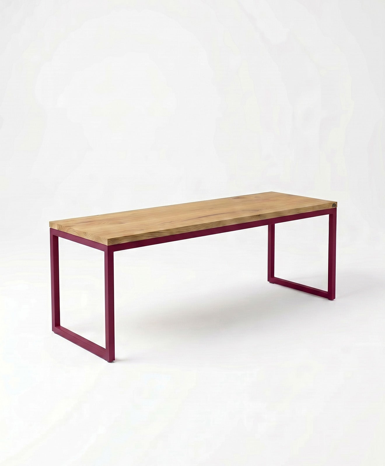 Sitzbank aus Holz & Stahl TALON ohne Mittelstrebe von KAWENTSMANN