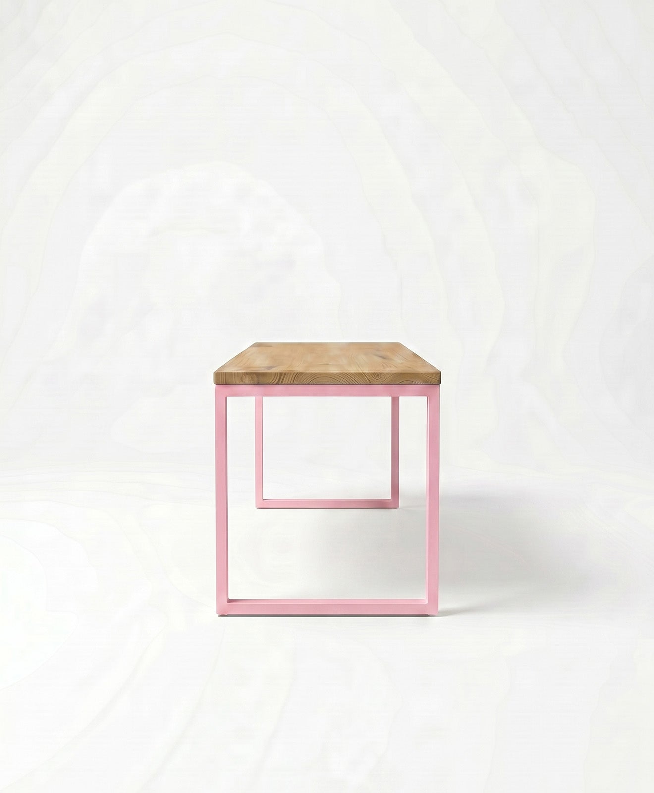 Sitzbank aus Holz & Stahl TALON ohne Mittelstrebe von KAWENTSMANN