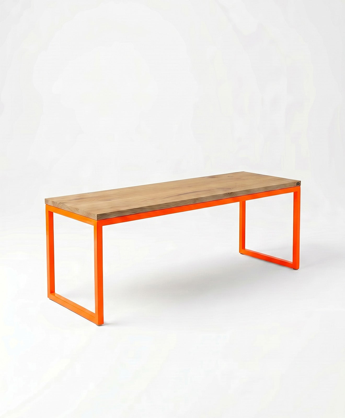 Sitzbank aus Holz & Stahl TALON ohne Mittelstrebe von KAWENTSMANN