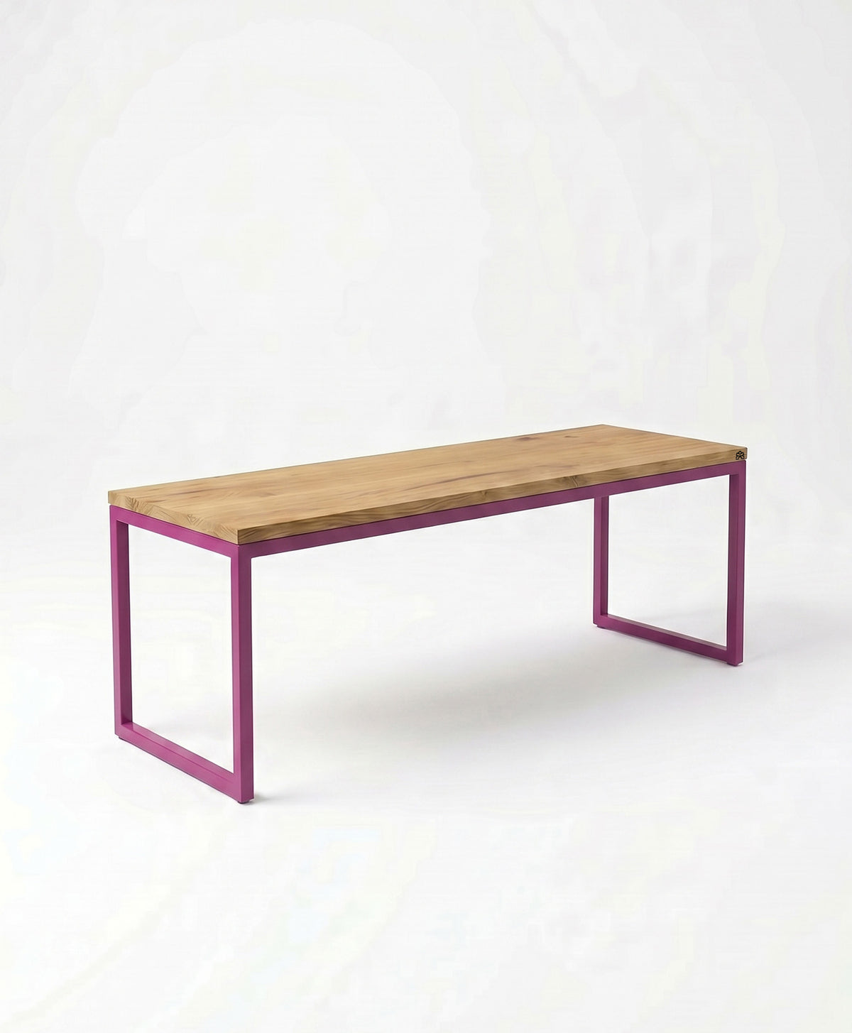 Sitzbank Holz & Stahlgestell ohne Mittelstrebe TALON