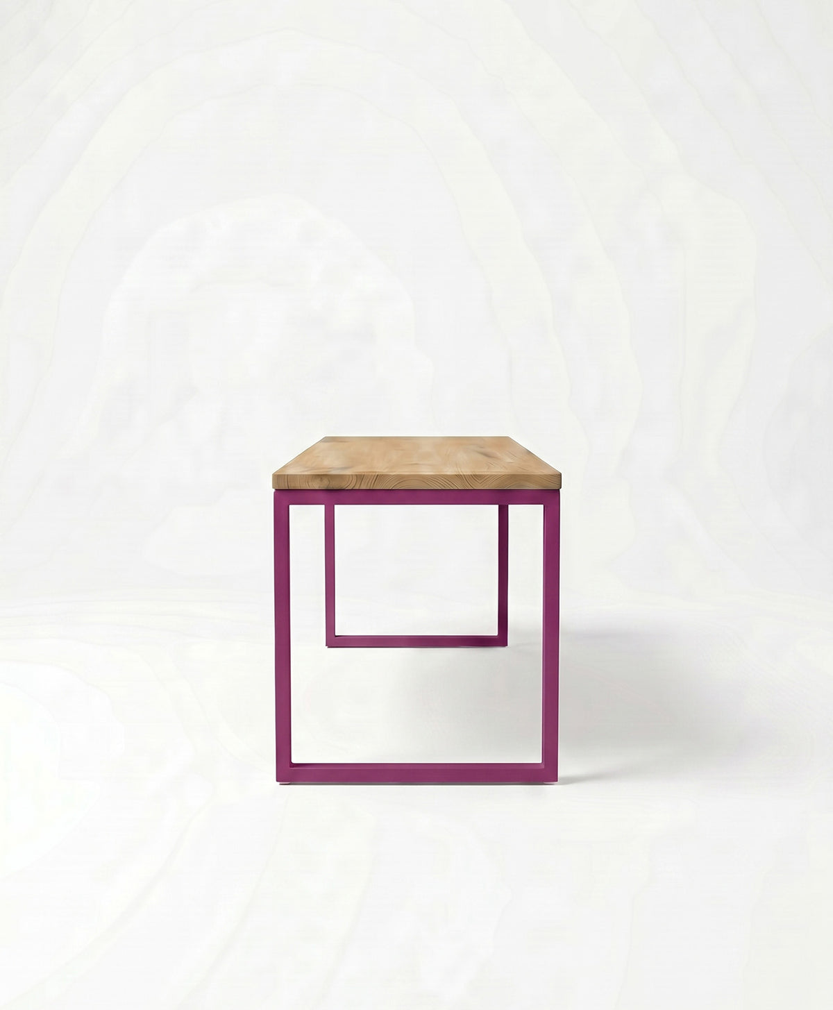 Sitzbank Holz & Stahlgestell ohne Mittelstrebe TALON