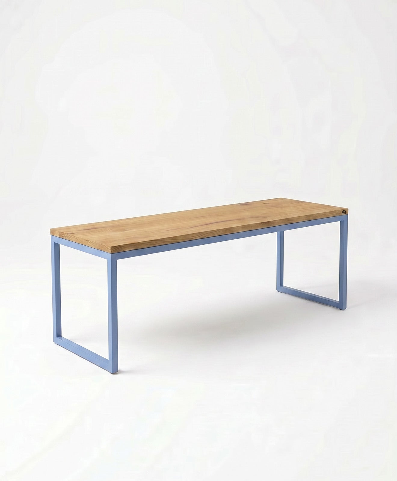 Sitzbank aus Holz & Stahl TALON ohne Mittelstrebe von KAWENTSMANN