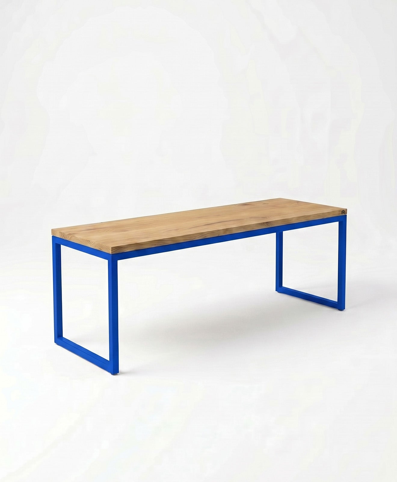 Sitzbank aus Holz & Stahl TALON ohne Mittelstrebe von KAWENTSMANN