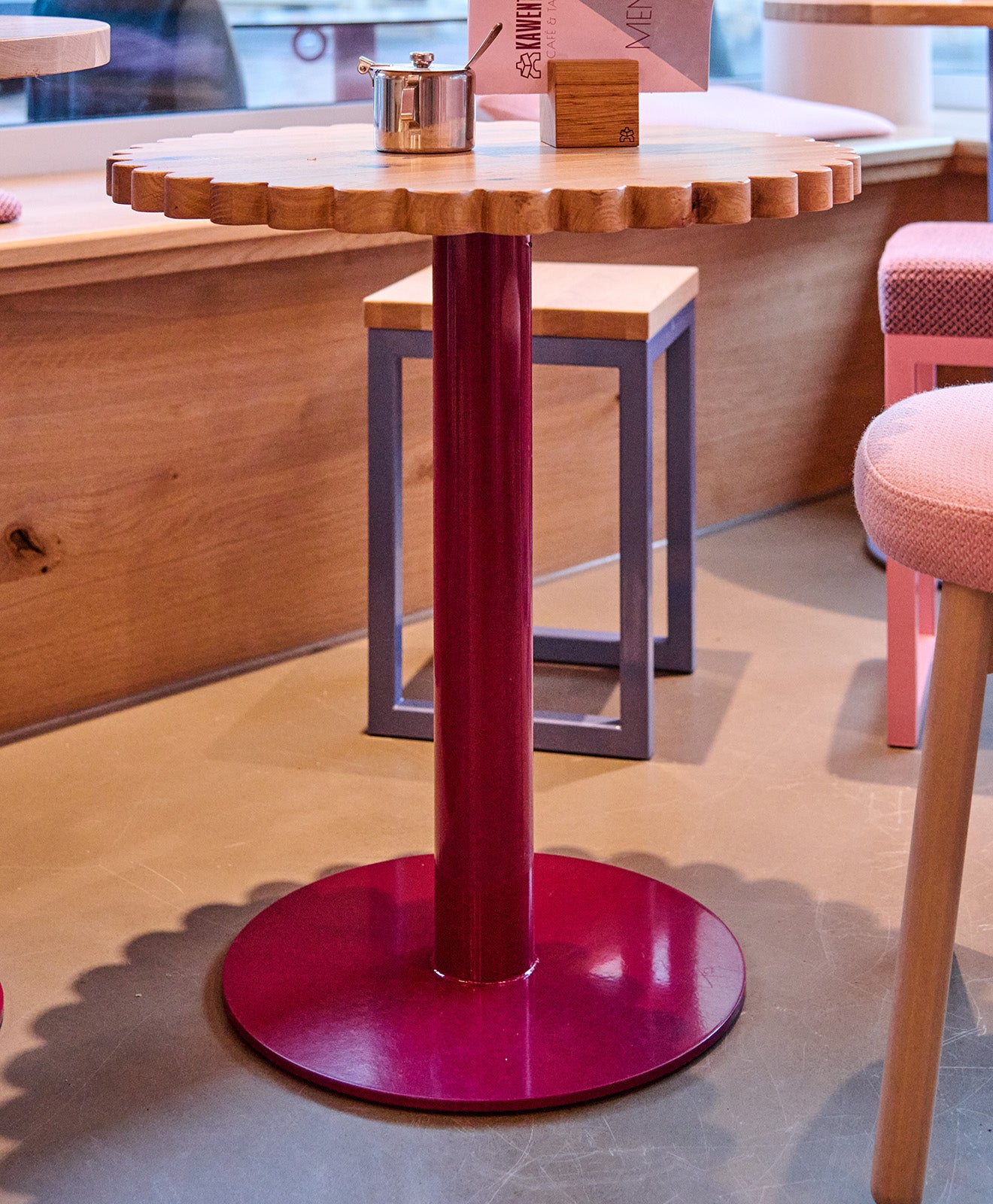 Bistrotisch rund Holz & Stahl BLUME