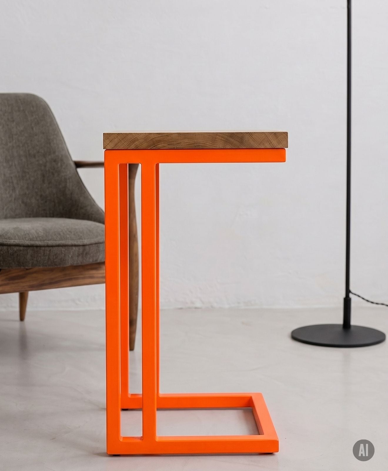 Beistelltisch Couchtisch aus Holz & Metall ALFONS