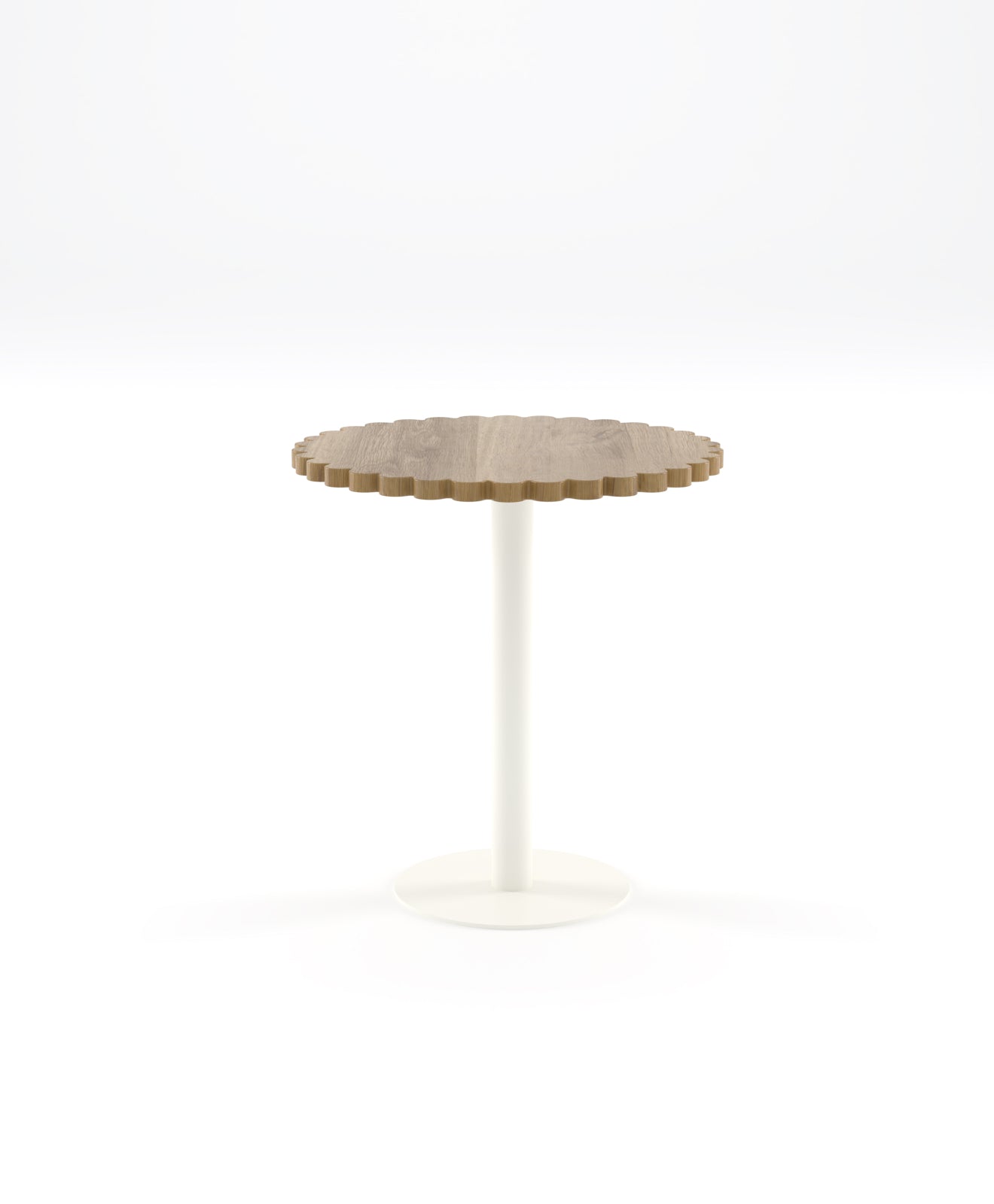 Bistrotisch rund Holz & Stahl BLUME 70 cm Ø