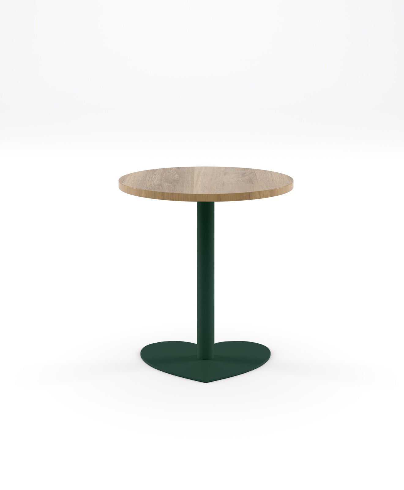 Bistrotisch rund Holz & Stahl HERZ 70 cm Ø