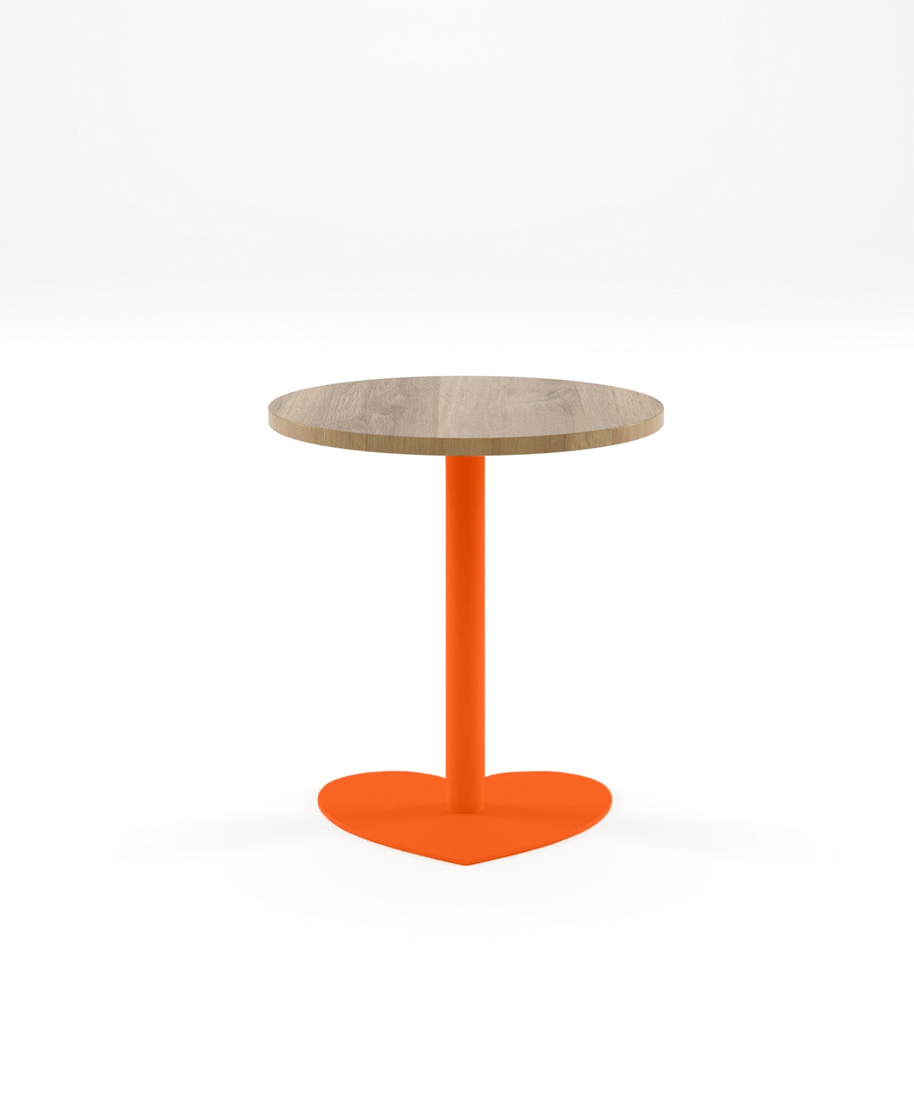 Bistrotisch rund Holz & Stahl HERZ 70 cm Ø