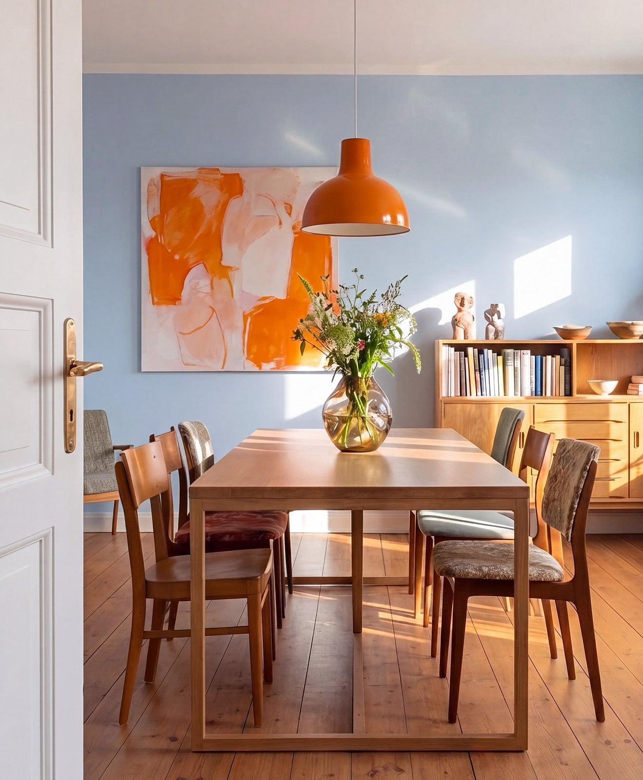 Tisch aus Massivholz Eiche TALON - Vollholz - Moodbild im Esszimmer