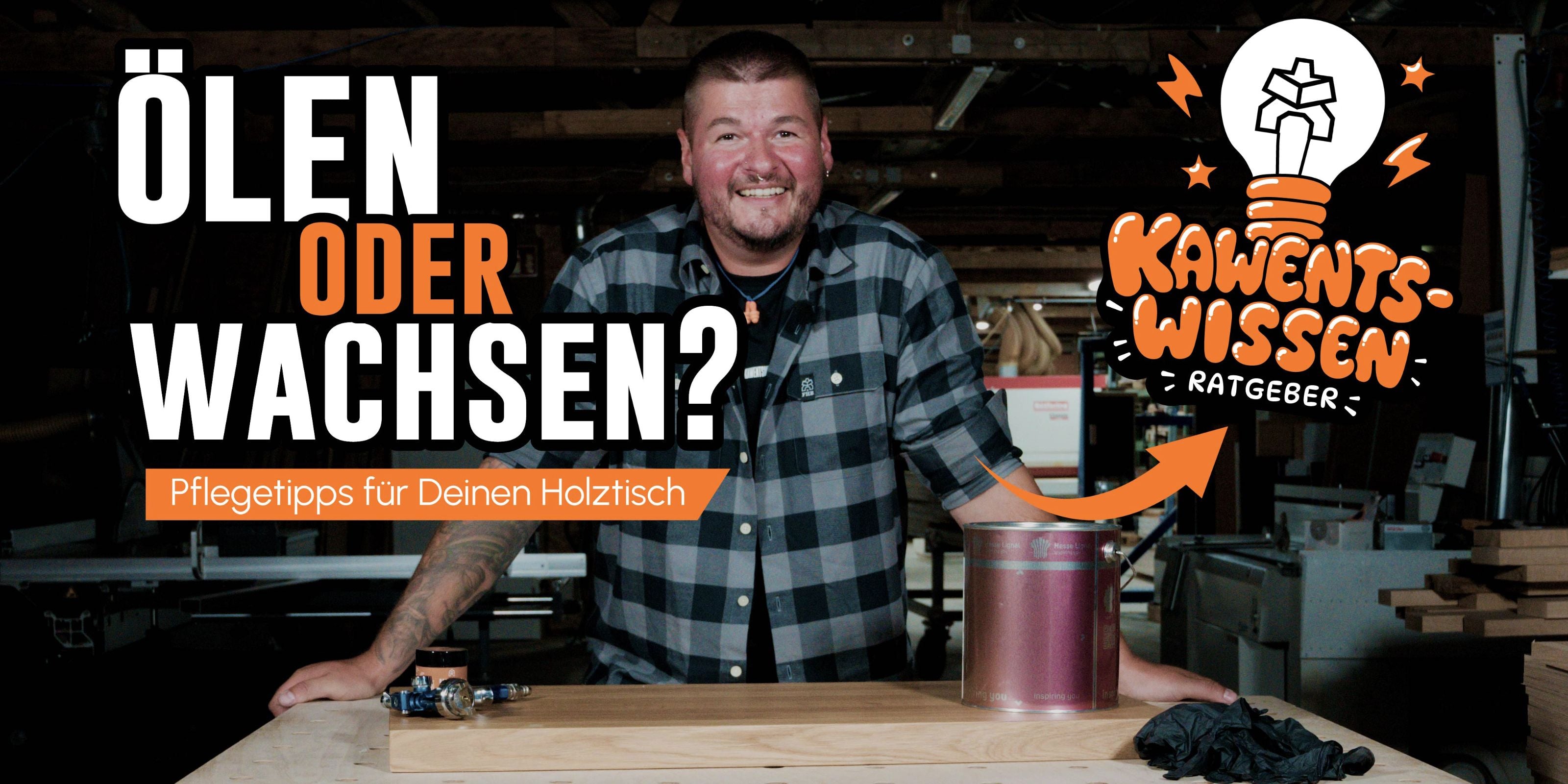 Video zu unserem Ratgeber Holztisch ölen oder wachsen