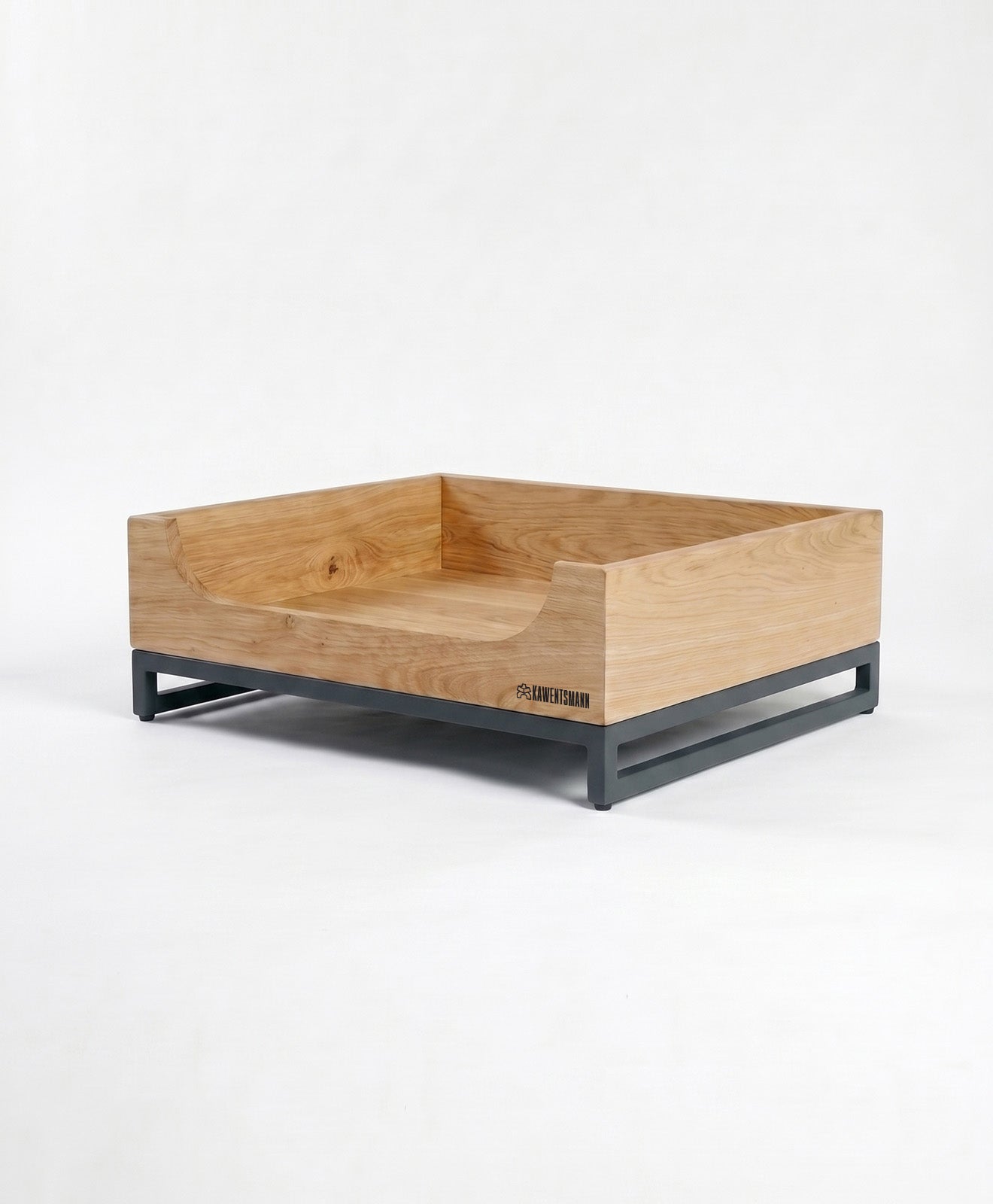 KAWENTSMANN Hundebett aus Holz mit Stahlgestell FIRCHE