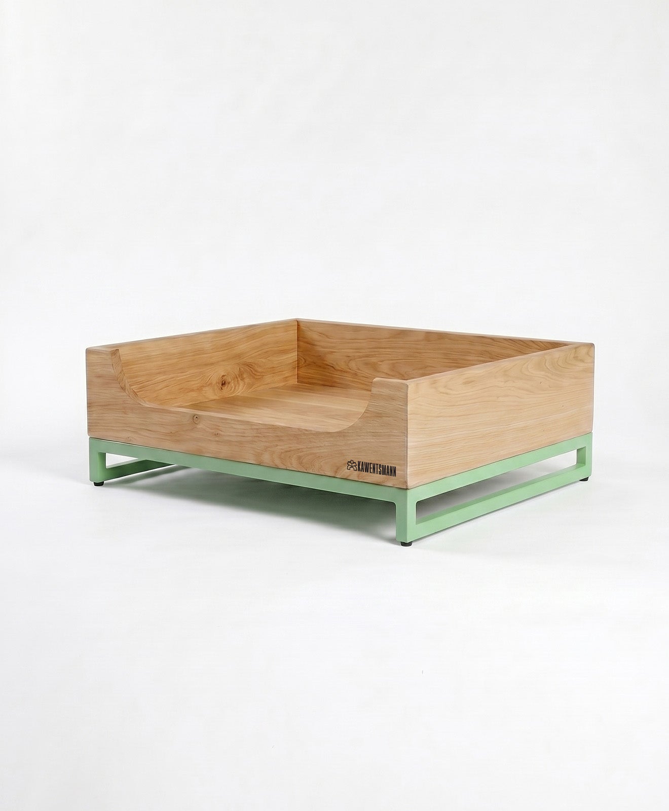 KAWENTSMANN Hundebett aus Holz mit Stahlgestell FIRCHE