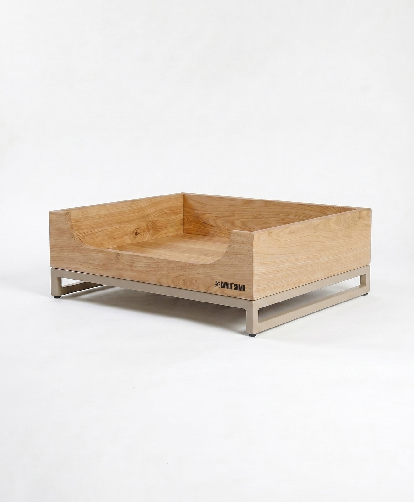 KAWENTSMANN Hundebett aus Holz mit Stahlgestell FIRCHE