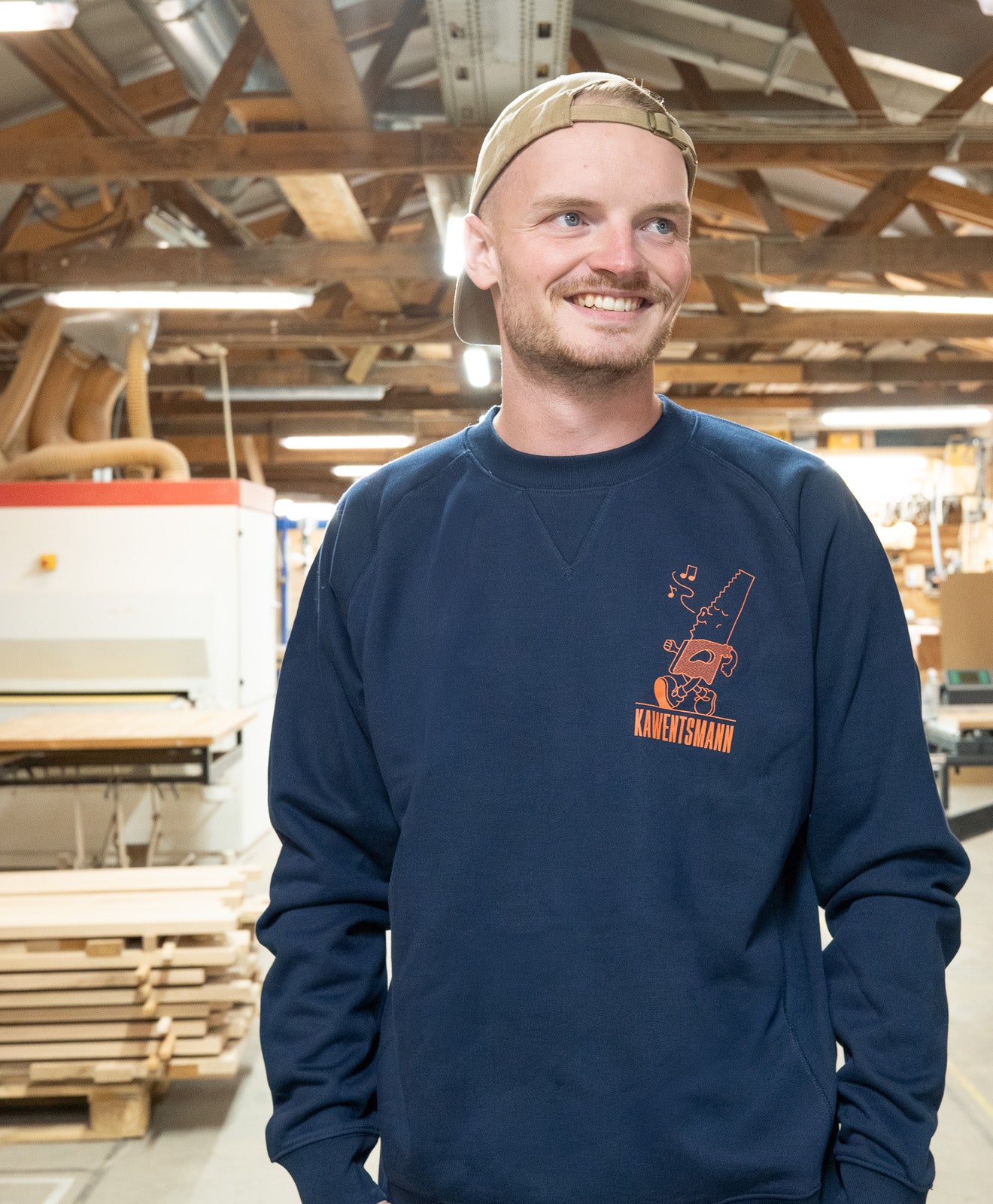 Sweatshirt in Dunkelblau Daily Grind