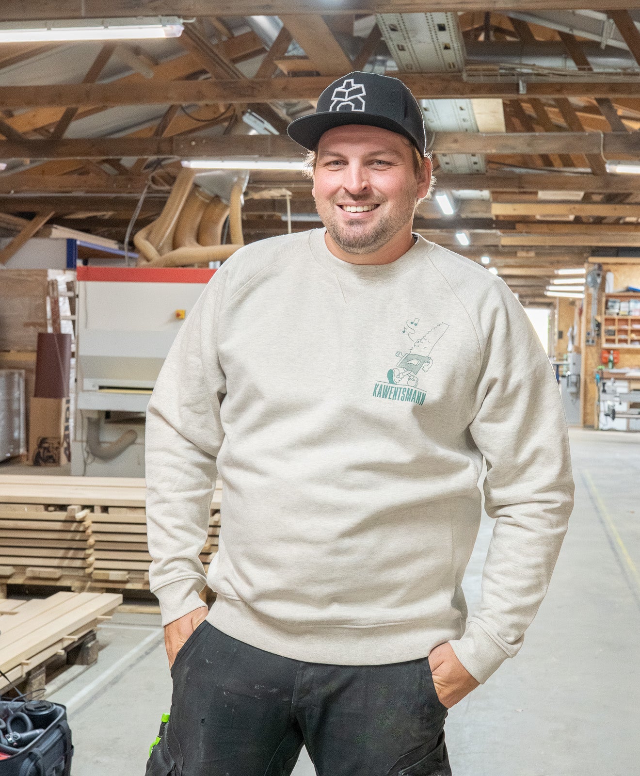 Sweatshirt in Grau Daily Grind