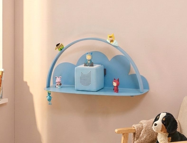 Wandregal für die Toniebox Wolke in Blau