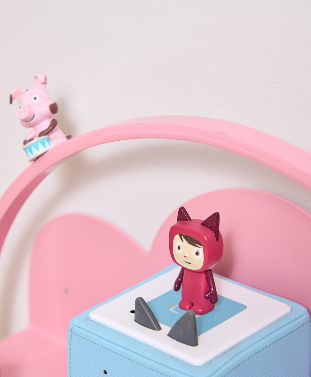 Wandregal für die Toniebox & Tonies Wolke in Rosa - Detail