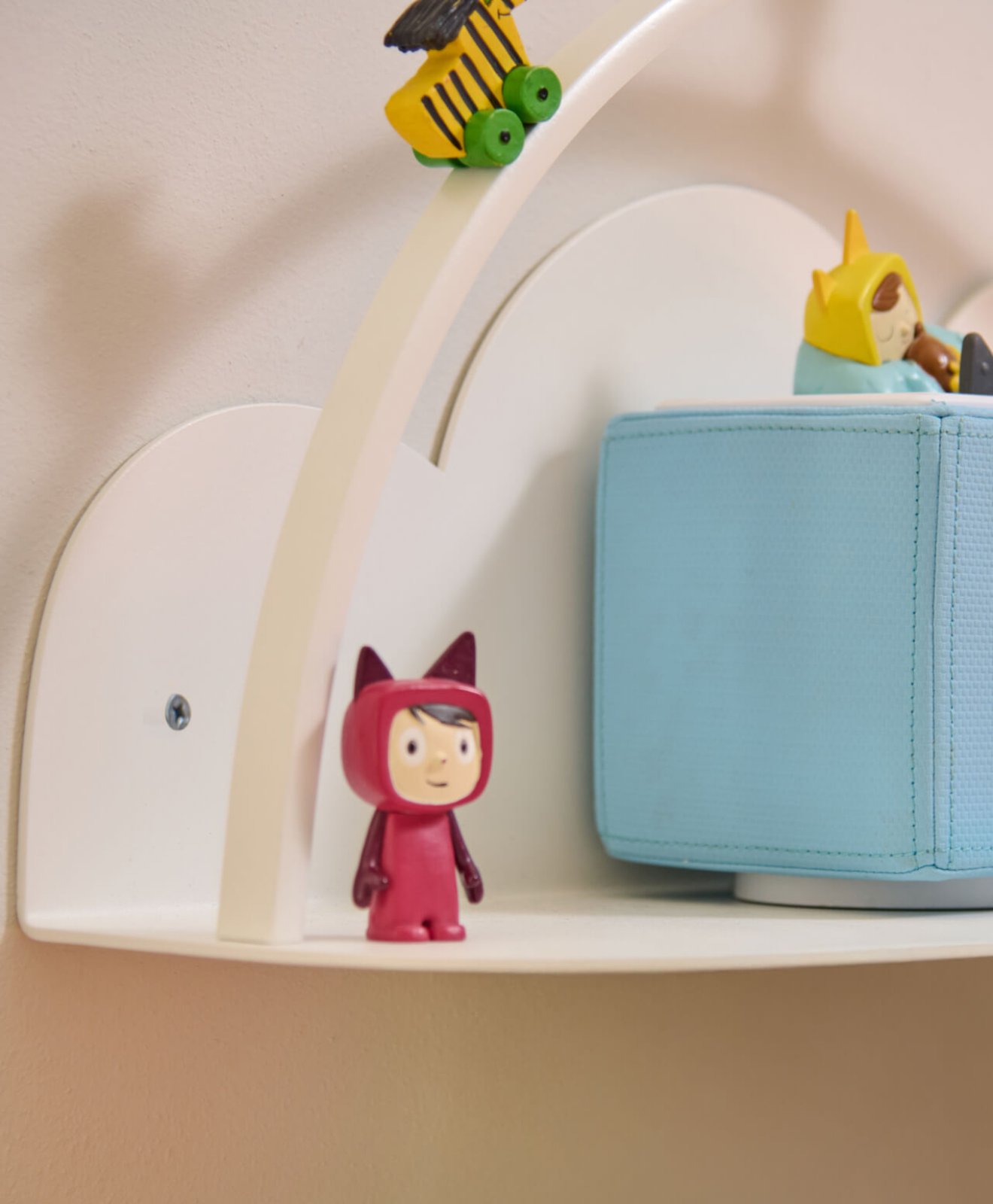 Wandregal für die Toniebox & Tonies Wolke in Weiß - Detail