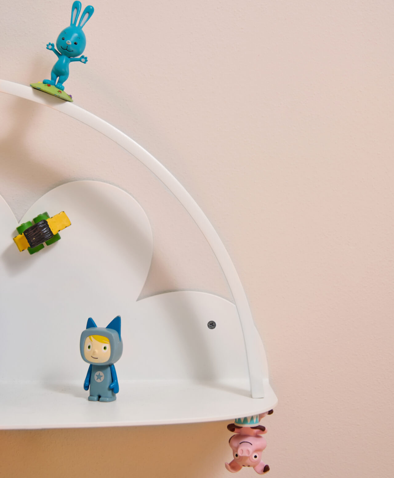 Wandregal für die Toniebox & Tonies Wolke in Weiß - Detail