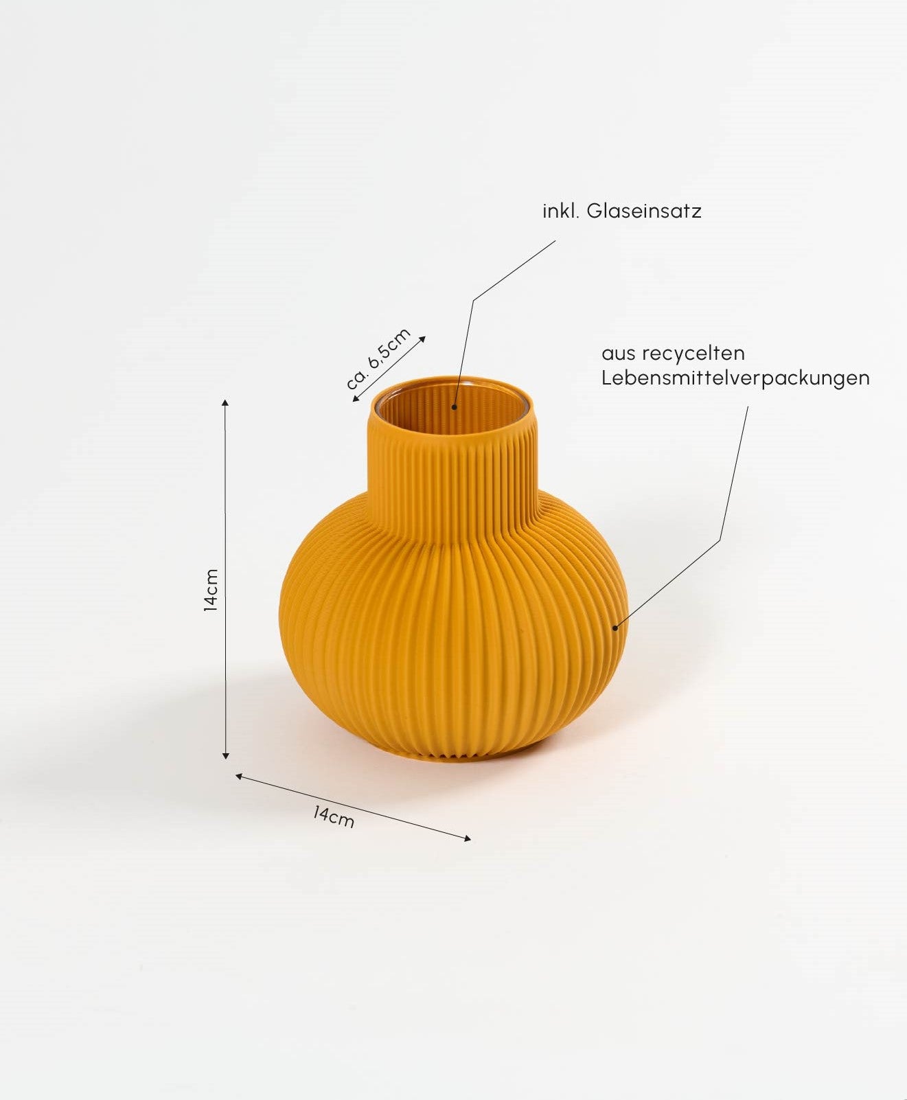 Vase 3D Druck von Kawentsmann - Infobild mit Maßen & Details