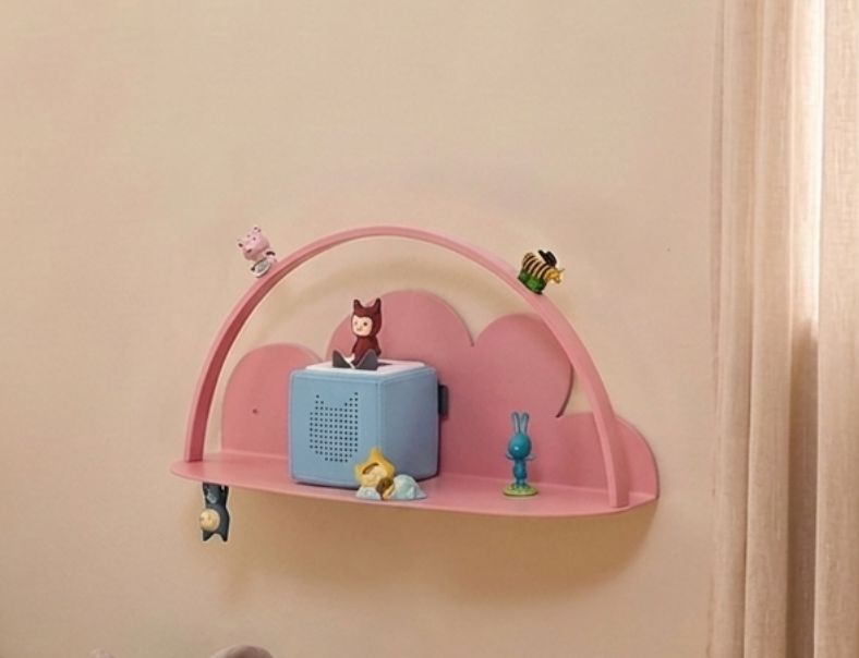 Wandregal für die Toniebox Wolke in Rosa