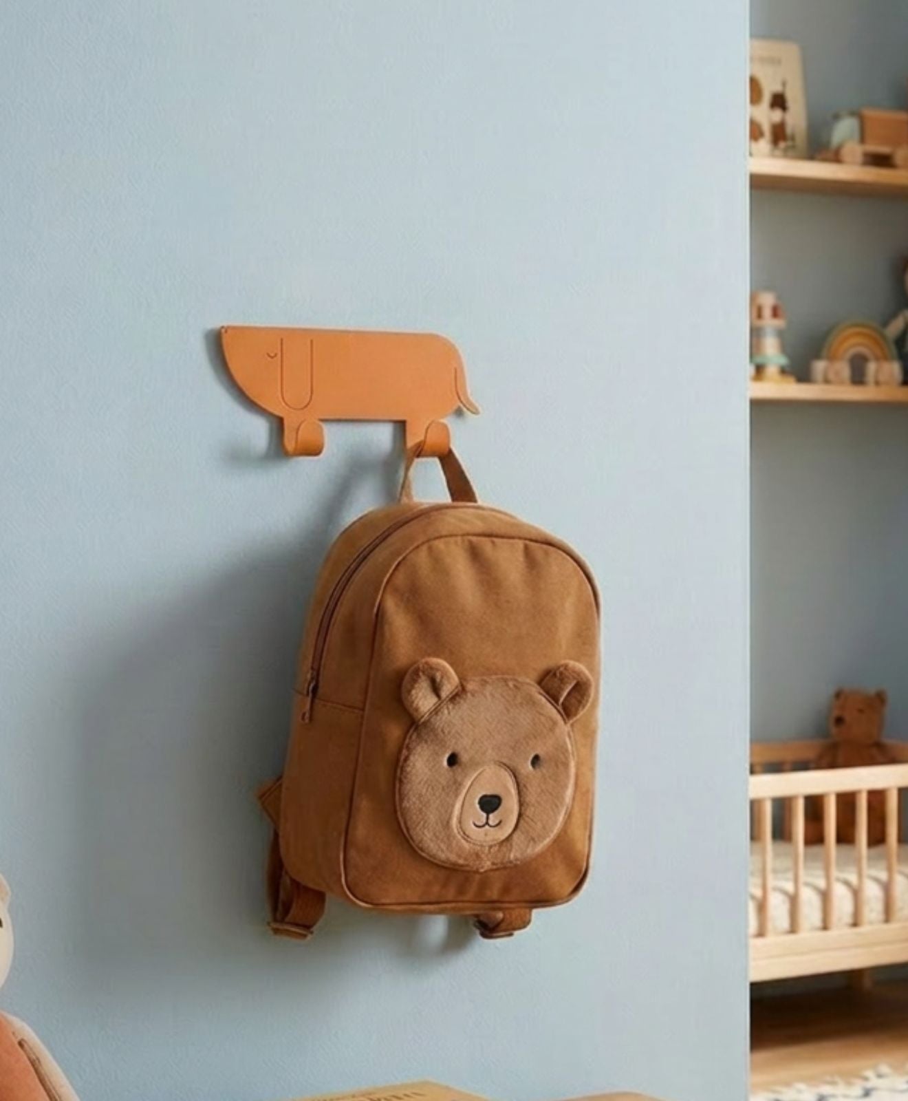 Wandhaken für Kinder Motiv Dino im Kinderzimmer