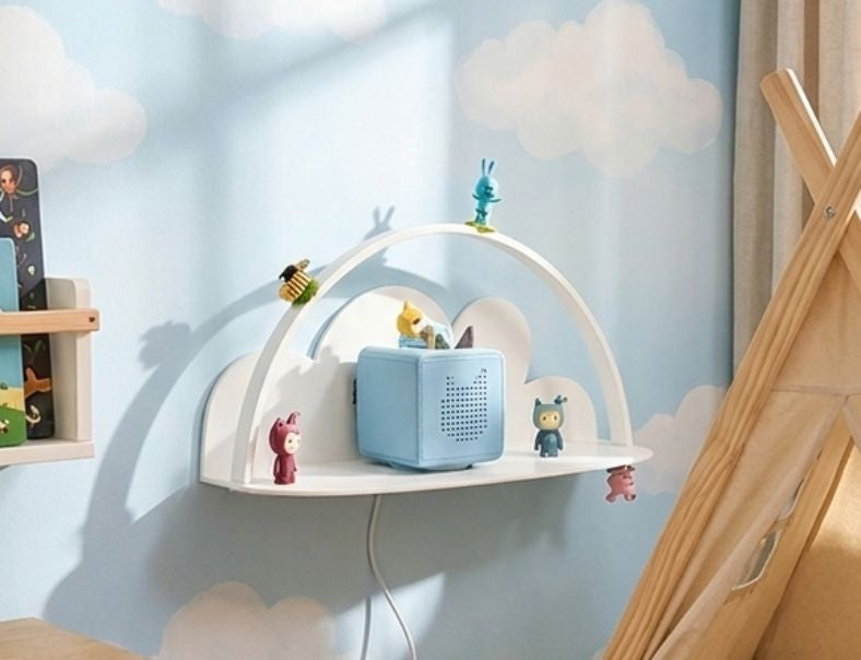 Wandregal für die Toniebox Wolke im Kinderzimmer